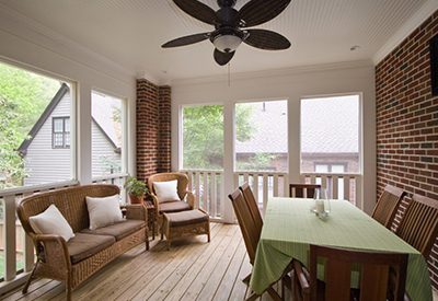 Screened-In Back Porch